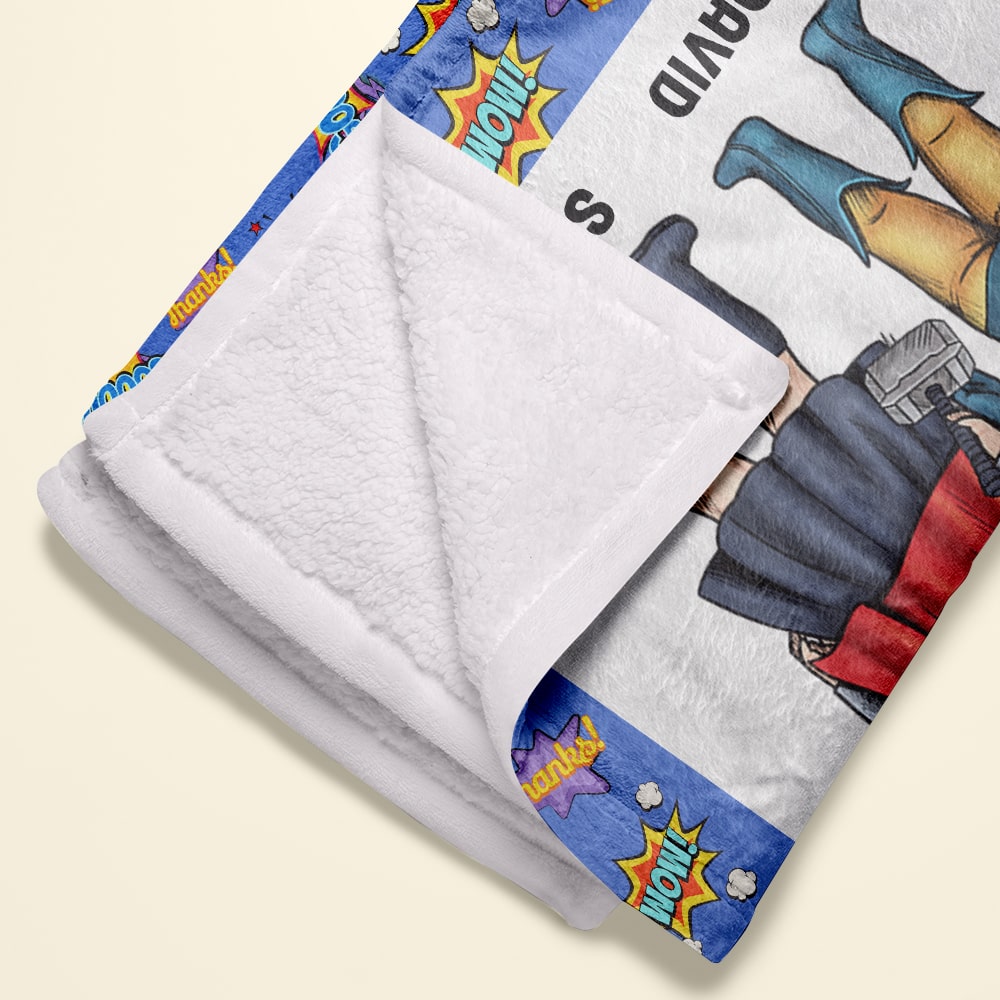 Supermom Personalized Blanket - Custom Mother's Day Gift Blanket PopCulturePrints