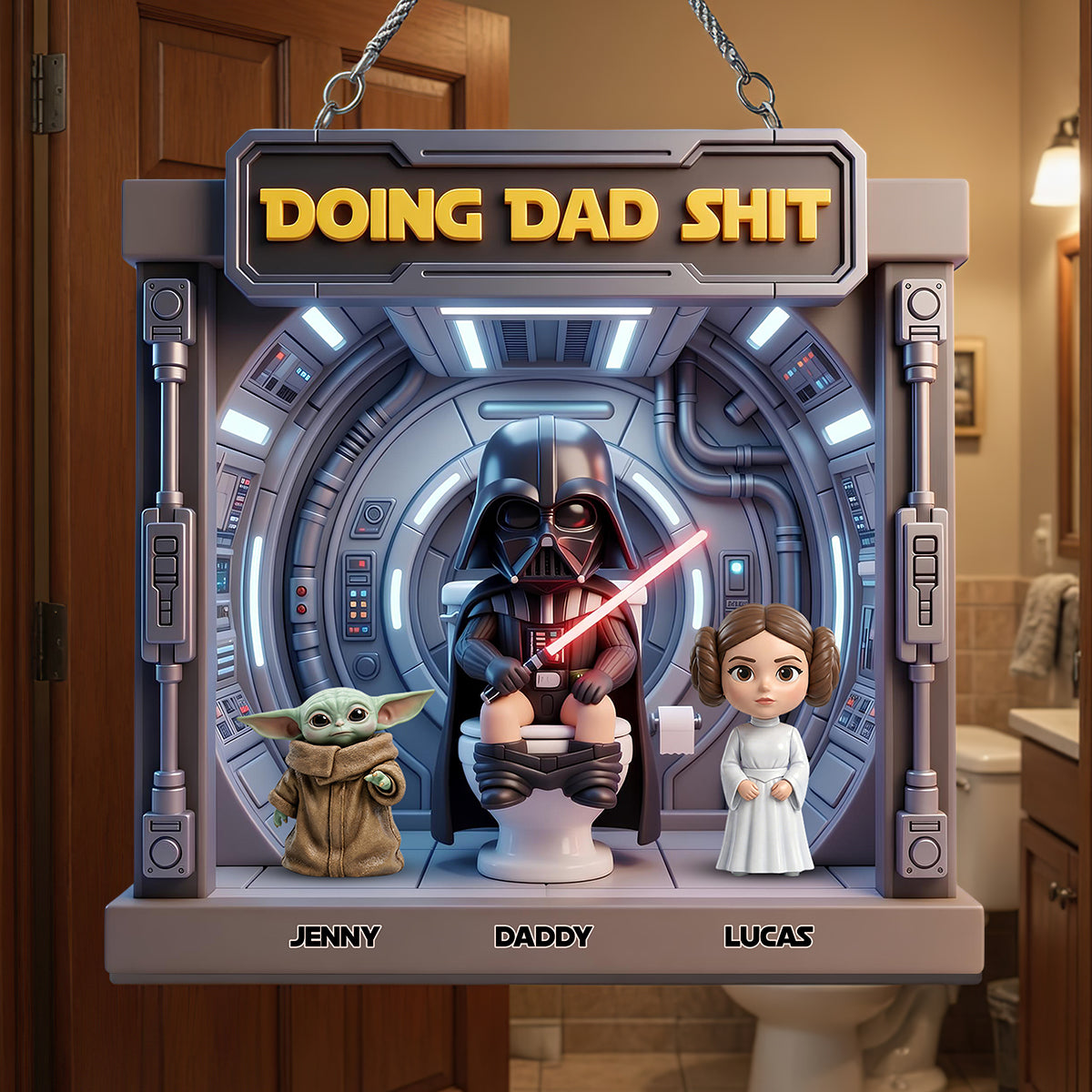 Funny Dad Squad - Personalized Metal Sign for Dads, Grandpas & More Metal Signs PopCulturePrints