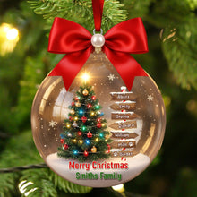 Load image into Gallery viewer, Family Tree Christmas Ornament – A Heartwarming Personalized Gift for Family Ornament PopCulturePrints
