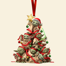 Load image into Gallery viewer, Celebrate the Season with Playful Green Holiday Tower Ornament - Personalized Gift for All Ages Ornament PopCulturePrints
