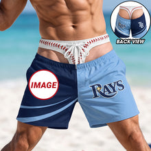 Load image into Gallery viewer, "Make a Splash with Style!" - Funny Spirit Men's Beach Shorts | Personalized Gift for Him
