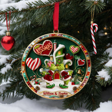 Load image into Gallery viewer, Romantic Couple Acrylic Ornament - Personalized Gifts For Couple 02tolu110926 Ornament PopCulturePrints
