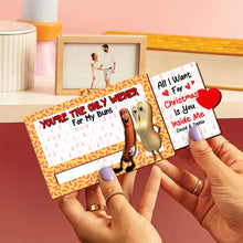 Load image into Gallery viewer, Custom Christmas Ornament for Couples | Hot Dog and Bun Design | Valentine&#39;s Day Gifts Ornament PopCulturePrints
