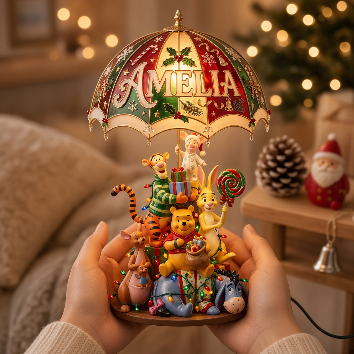 "Light Up Your Holidays with Our Magical Party Tree Acrylic Light Box" - Personalized Gift for Christmas