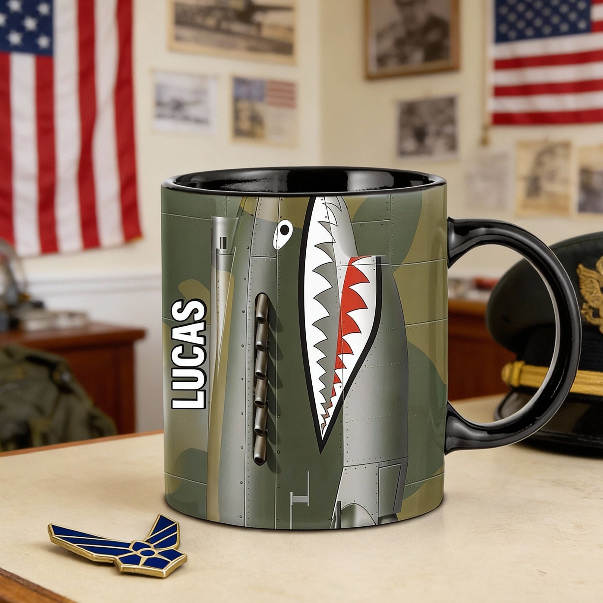 “Honor Their Service” – Personalized Veterans Coffee Mug – Custom Gift for Heroes and Loved Ones Coffee Mug PopCulturePrints