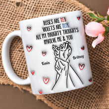Load image into Gallery viewer, Personalized Couple Coffee Mug - All My Naughty Thoughts Involve Us Coffee Mug PopCulturePrints
