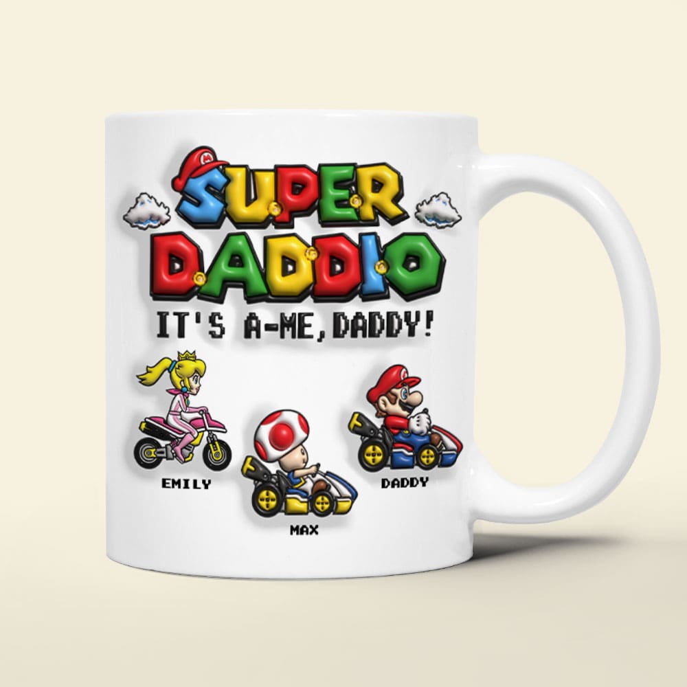 Super Dad Custom Coffee Mug for Father's Day Coffee Mug PopCulturePrints