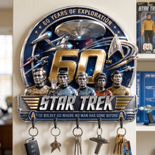 Load image into Gallery viewer, “60 Years of Exploration” - Star Trek Key Hanger - Personalized Gift for Fans and Collectors
