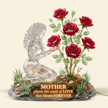 Load image into Gallery viewer, “Mother plants the seeds of LOVE that bloom FOREVER” - Personalized Mother's Love Garden Light Box - Unique Gift for Mom, Grandma and More Light Box PopCulturePrints
