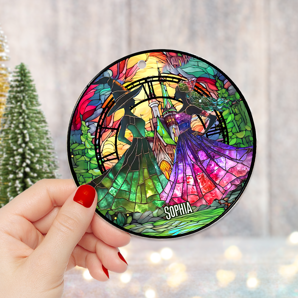 Personalized Besties Christmas Ornament - Magical Witchy Theme Ornament PopCulturePrints