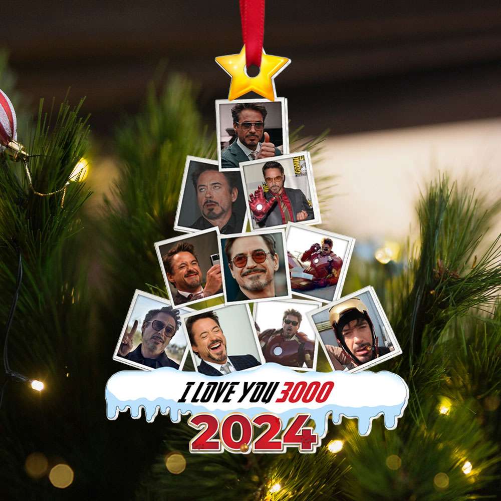 Personalized Fan Tribute Christmas Ornament - I Love You 3000 Edition Ornament PopCulturePrints