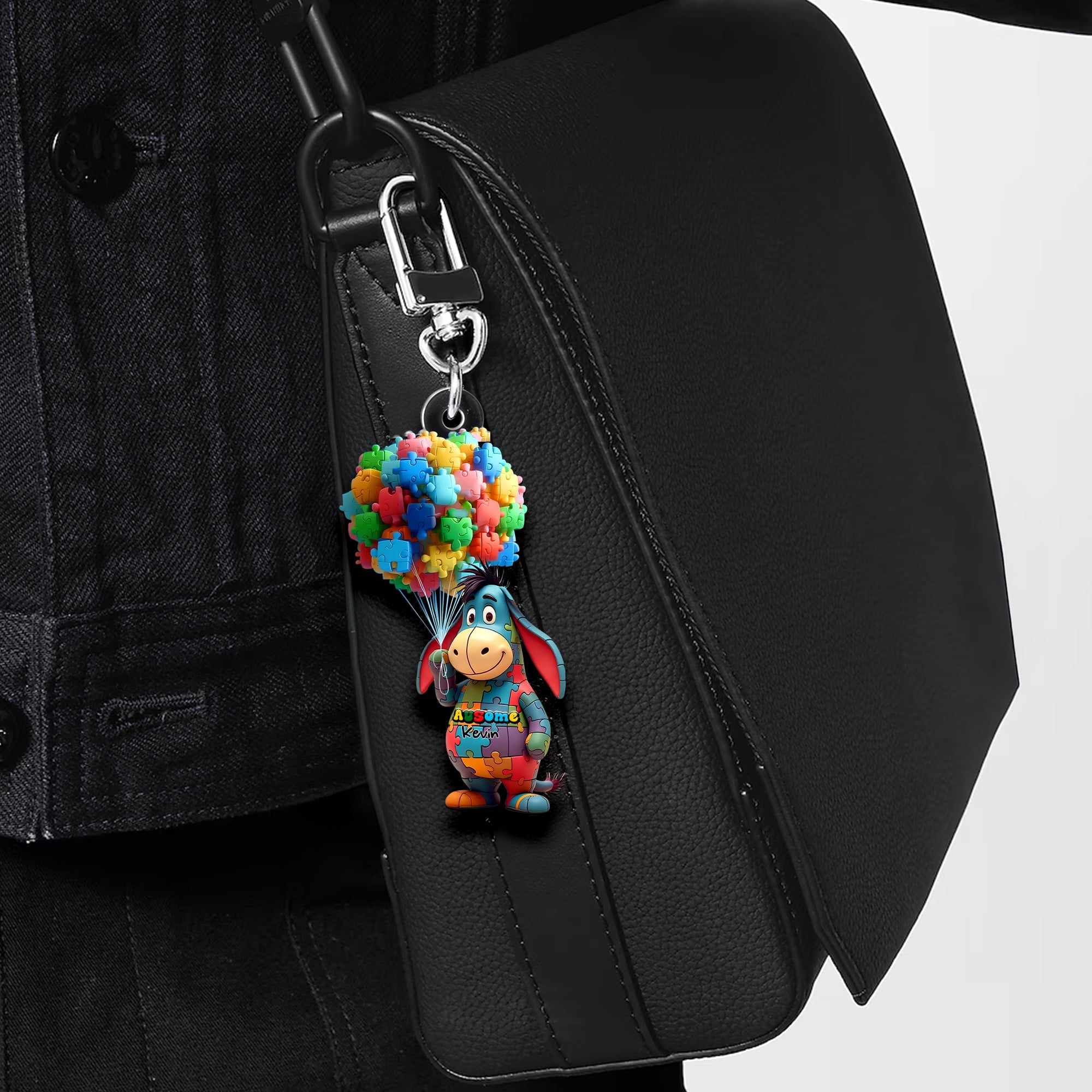 "Celebrate Uniqueness!" - Autism Kid Keychain - Custom Gift for Autism Supporters, Kids, and Parents Keychains PopCulturePrints