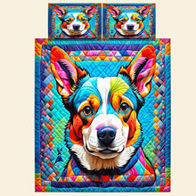 Load image into Gallery viewer, Vibrant Corgi Quilt Bed Set - Perfect Gift for Dog Lovers Blanket PopCulturePrints
