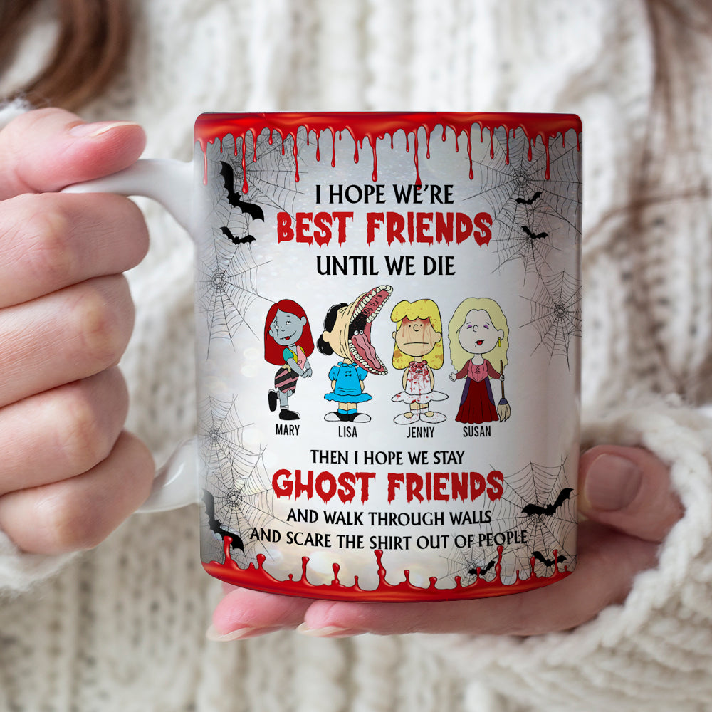 Personalized Best Friends Halloween Ghost Mug