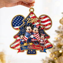 Load image into Gallery viewer, Celebrate 250 Years of Family Love - Patriotic Christmas Ornament - Personalized Gift for Families, Friends, and Loved Ones
