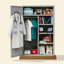 Load image into Gallery viewer, Personalized Doctor&#39;s Locker Acrylic Plaque - A Meaningful Gift for Medical Professionals Shaped Plaques PopCulturePrints
