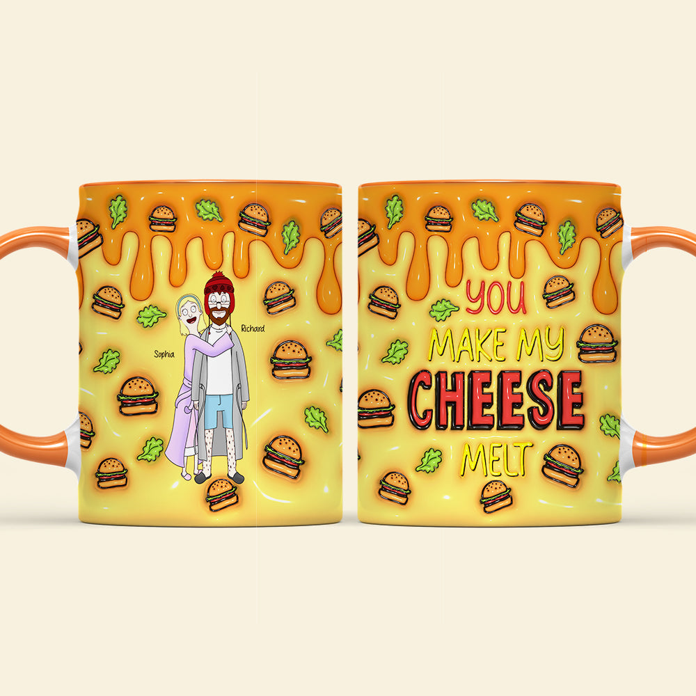 Personalized Cheese Melt Mug for Couples | Unique Gift for Special Occasions Coffee Mug PopCulturePrints