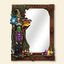 Load image into Gallery viewer, &quot;Embrace the Mystique - Mysterious Wall Hanging Mirror&quot; - Personalized Gifts for Witch Lovers Mirror PopCulturePrints
