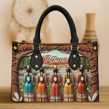 Load image into Gallery viewer, &quot;Celebrate Heritage with Elegance&quot; - Native American Leather Bag - Personalized Gift for Her Leather Bag PopCulturePrints
