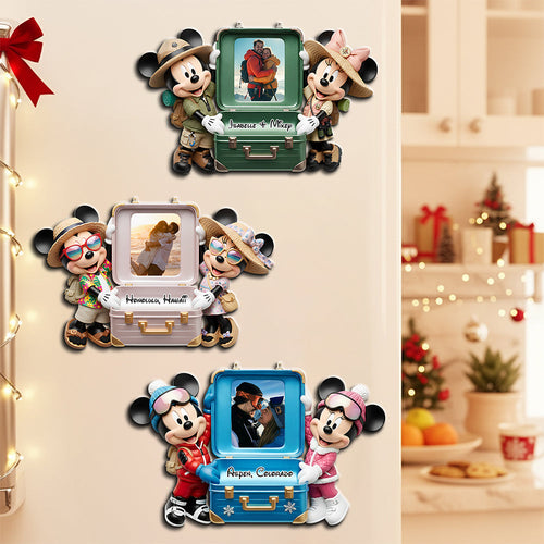 Memorable Journey Fridge Magnet - Custom Photo Gift for Couples Fridge Magnet PopCulturePrints