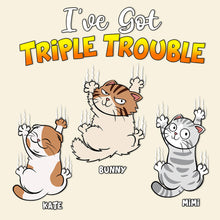 Load image into Gallery viewer, Customizable Triple Trouble Cat Decal for Car Lovers Decal Sticker PopCulturePrints

