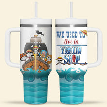 Load image into Gallery viewer, Personalized Anime Ship Adventure Tumbler - Perfect Gift for Moms Tumbler Cup PopCulturePrints
