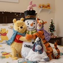 Load image into Gallery viewer, ‘Hug me tight this winter!’ - Beloved Snowman Shaped Pillow - Personalized Custom Gift for Kids &amp; Cuteness Lovers Pillow PopCulturePrints
