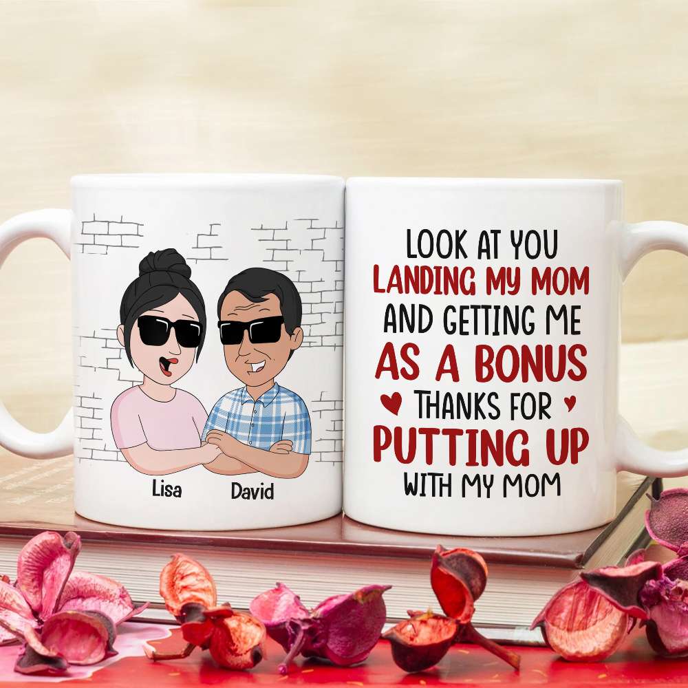 Personalized Bonus Child Mug - Funny Gift for Stepfather Coffee Mug PopCulturePrints