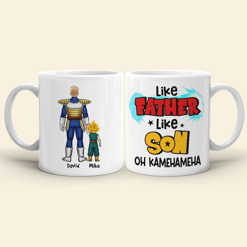 Personalized Father-Son Mug, Like Father Like Son Gift Coffee Mug PopCulturePrints