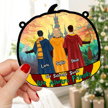 Load image into Gallery viewer, Personalized Friends Pumpkin Suncatcher - Magic Castle Theme
