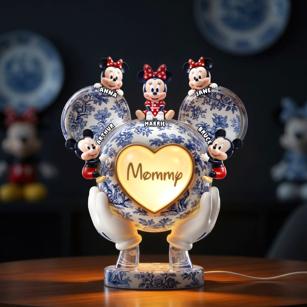 Heart Full Of Mom - Personalized Acrylic Light Box for Mother's Day Light Box PopCulturePrints