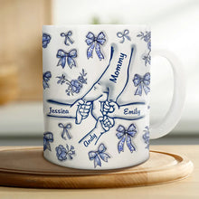 Load image into Gallery viewer, “Together We Stand” - Hand In Hand Mom 3D Inflated Effect Printed Mug, Personalized Gift for Special Moms Mug PopCulturePrints
