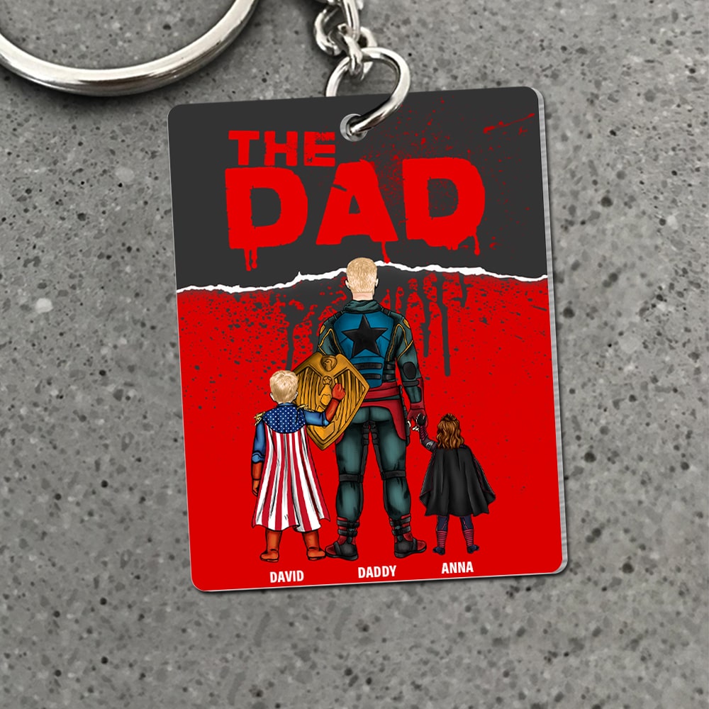 "Every Hero Needs a Sidekick" - Supes Keychain, Personalized Gift for Dad and Grandpa Keychains PopCulturePrints