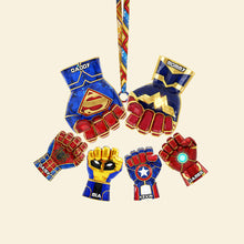 Load image into Gallery viewer, Family Fist Bump Ornament - Personalized Gifts for Family Bonding Ornament PopCulturePrints
