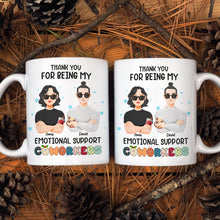 Load image into Gallery viewer, Personalized Emotional Support Coworker Christmas Mug Coffee Mug PopCulturePrints
