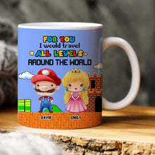 Load image into Gallery viewer, Personalized Couple&#39;s Adventure Mug - Game Inspired Design | Valentine&#39;s Day Gifts Coffee Mug PopCulturePrints
