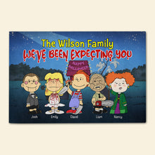 Load image into Gallery viewer, Personalized Halloween Family Doormat - We&#39;ve Been Expecting You Welcome Mat
