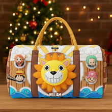 Load image into Gallery viewer, &quot;Fan-favorite Cartoon Characters Unite - Personalized Quilted Duffle Bag - Perfect Gift for Cartoon Lovers&quot; Quilted Duffle Bag PopCulturePrints
