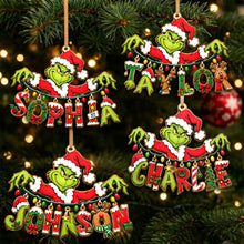 Load image into Gallery viewer, “Spread Holiday Cheer with a Personal Touch” - Name Art Mischievous String Ornament - Custom Personalized Gift for Friends, Family, and Loved Ones Ornament PopCulturePrints
