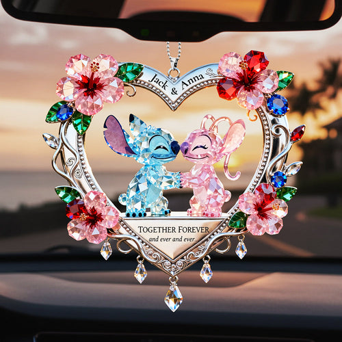 Together Forever - Happy Couple Car Hanging Ornament Ornament PopCulturePrints