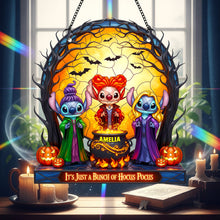 Load image into Gallery viewer, &quot;It&#39;s Just a Bunch of Hocus Pocus&quot; - Cauldron Charm Suncatcher - Personalized Gift for Fantasy Lovers Ornament PopCulturePrints
