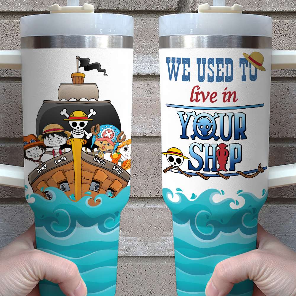 Personalized Anime Ship Adventure Tumbler - Perfect Gift for Moms Tumbler Cup PopCulturePrints
