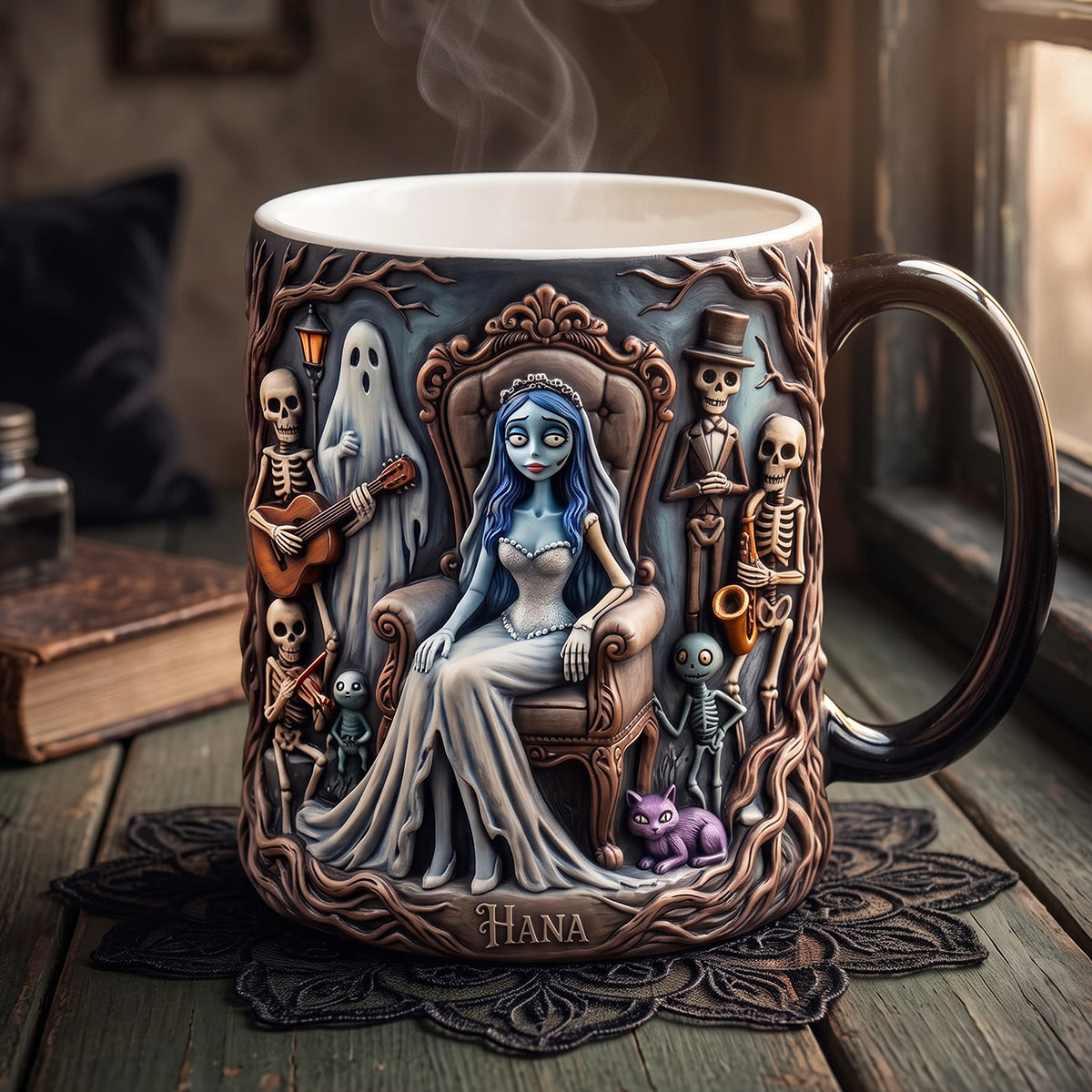 Dark Gothic Bride Magic Mug - Personalized Spooky Gifts 01TTTA160926 Coffee Mug PopCulturePrints