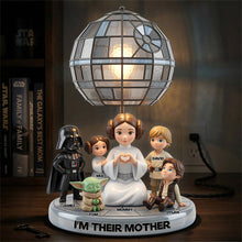 Load image into Gallery viewer, I'm Their Mother - Super Mom &amp; Tiny Fighter Light Box - Personalized Gifts for Mom Light Box PopCulturePrints
