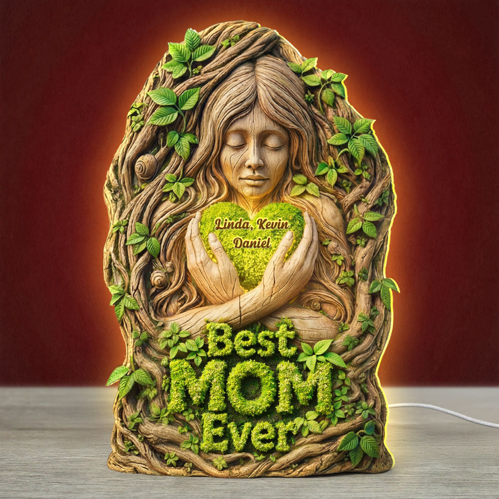 Best Mom Ever - Custom Nature Light Box for Mother's Day Light Box PopCulturePrints