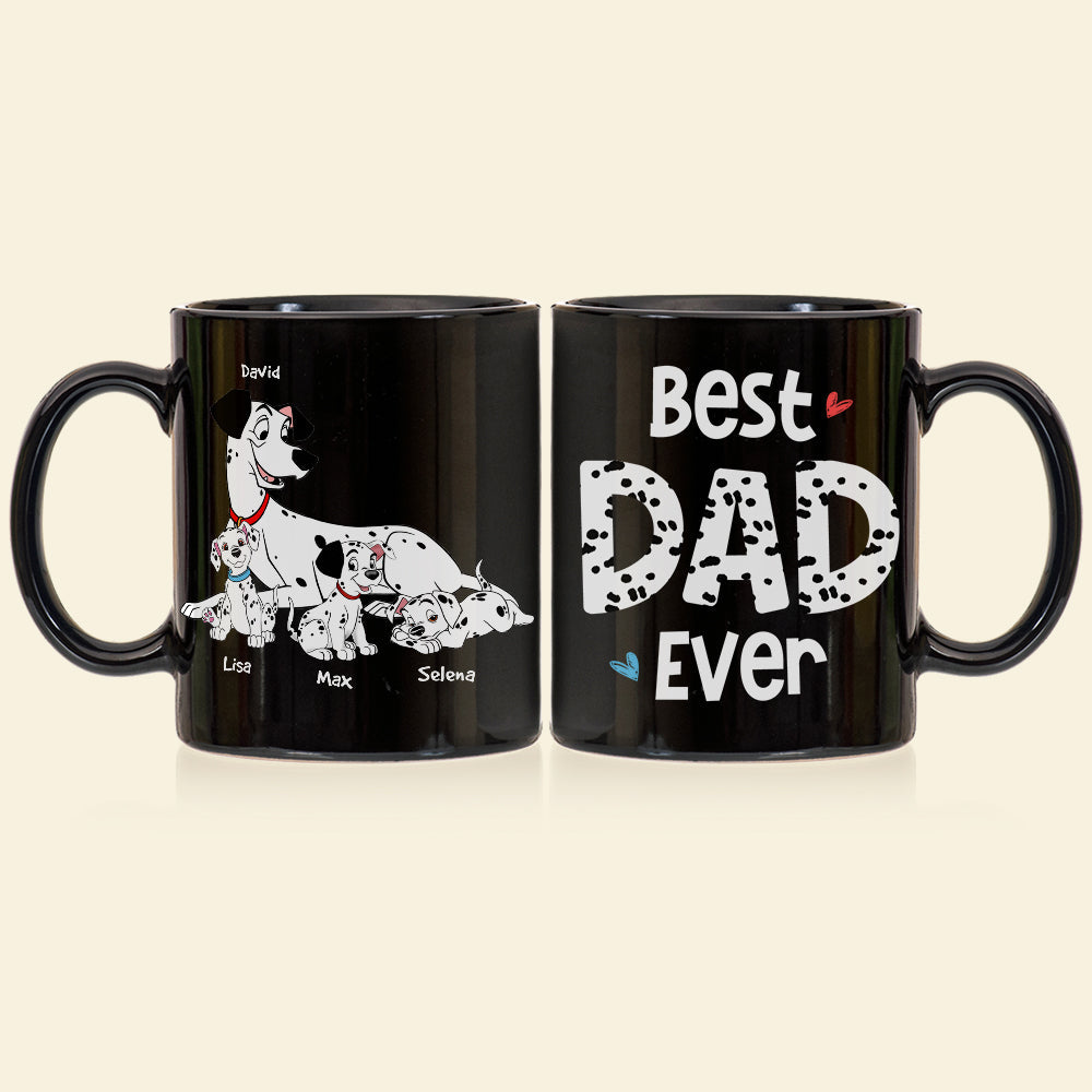 Best Dad Ever Personalized Dalmatian Coffee Mug Coffee Mug PopCulturePrints