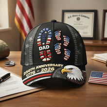 Load image into Gallery viewer, “Best Dad Ever” - 250th Anniversary Of The USA Classic Cap - Personalized Gifts for Dad &amp; Grandpa Caps PopCulturePrints
