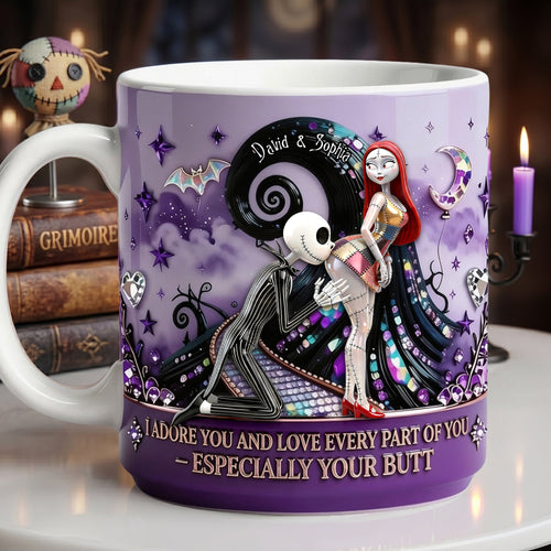I Adore You and Love Every Part of You - Naughty Couples Coffee Mug | Personalized Gifts for Couples Coffee Mug PopCulturePrints