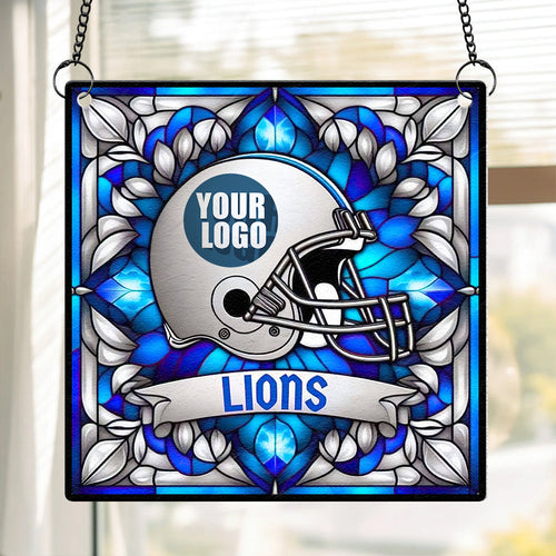 Personalized Football Fan Christmas Suncatcher Ornament Suncatcher PopCulturePrints