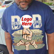 Load image into Gallery viewer, "Best Dad Ever" - Tactical Team Shirt - Personalized Gift for Sporty Dads, Perfect for Father's Day Shirts PopCulturePrints
